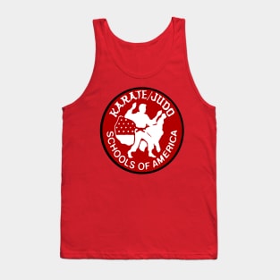 Vintage Karate Judo Schools Of America Logo Michigan Martial Arts Tank Top
